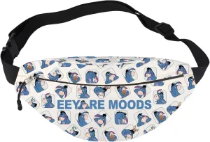BWWKTOP Eeyore Donkey Fanny Pack Cartoon Donkey Gift Somber Donkey Waist Bag Donkey Merchandise (Donkey Mood-WB)