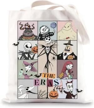 BWWKTOP Jack Tote Bag Sally Fans Gift Nightmare Tour Santa Shoulder Bag Oogie Gift Mayor & Lock & Zero Dog Merchandise