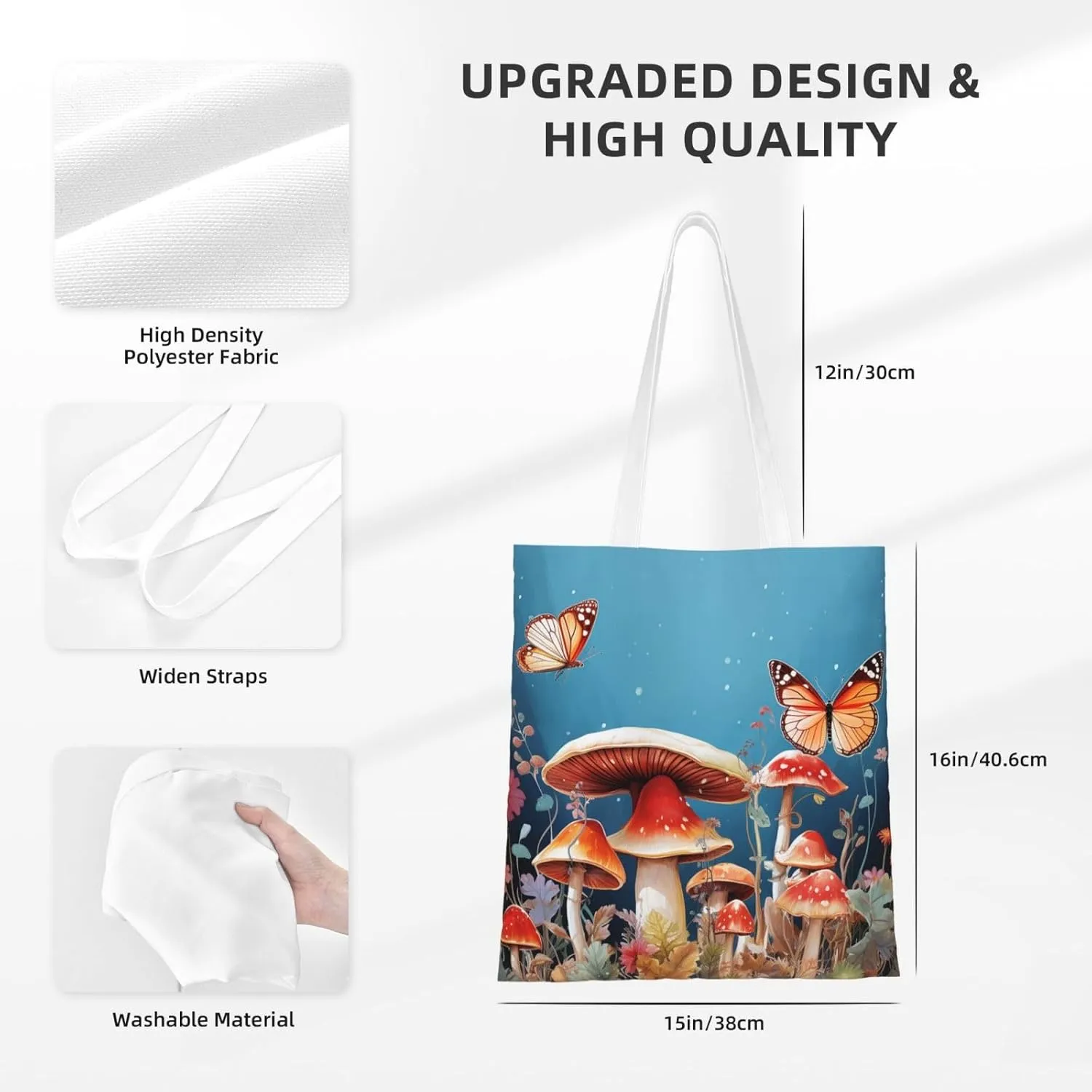 Canvas Tote Bag For Women Reusable Shopping Bag Casual Palm Trees And Sunset Shoulder Bag Handbag For Travel