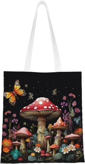 Canvas Tote Bag For Women Reusable Shopping Bag Casual Palm Trees And Sunset Shoulder Bag Handbag For Travel