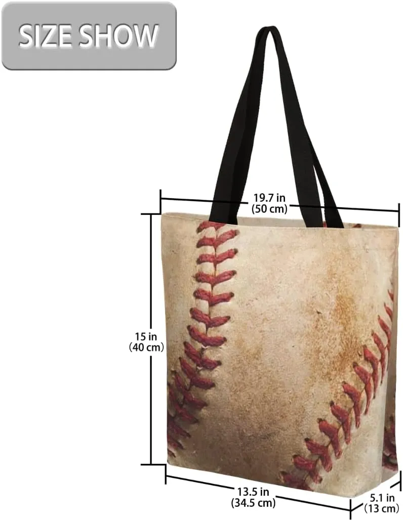 Canvas Tote Bag Large Women Casual Reusable Shoulder Bag Handbag with Zipper Casual Tote Shopping Travel Beach Cloth Bag