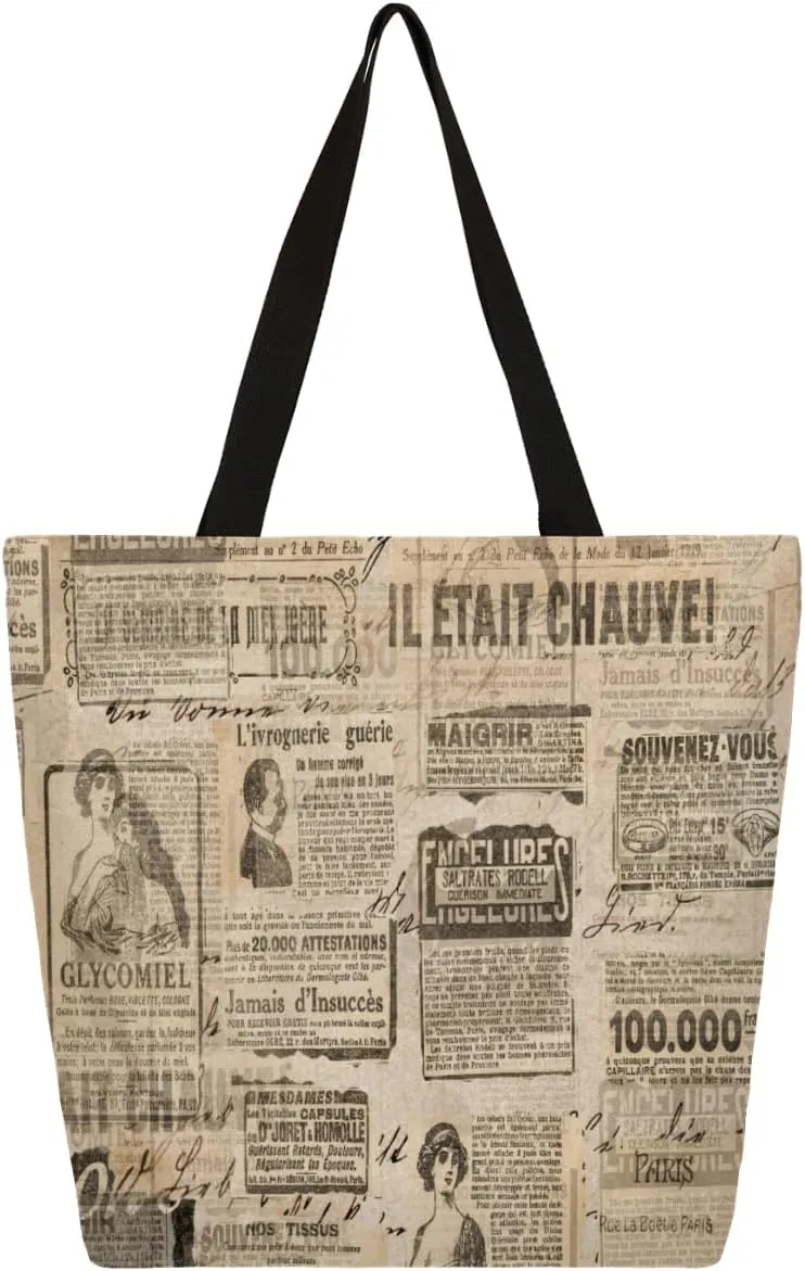 Canvas Tote Bag Large Women Casual Shoulder Bag Handbag Reusable Storage Shoulder Bag