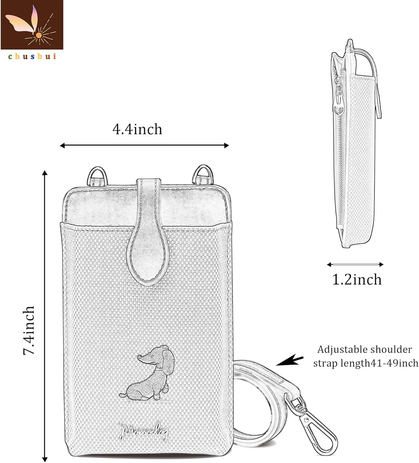 Cell Phone Purse,Small Crossbody Bag for Women,Cute Leather Handbag with Adjustable Strap for Travel Work Daily