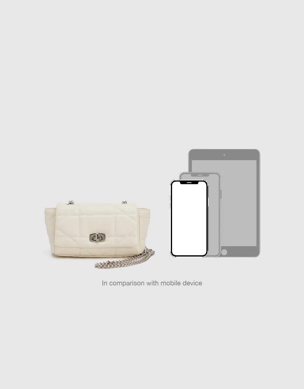 Chained Vegan Leather Shoulder Bag
