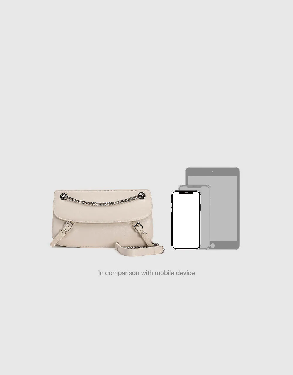 Chained Vegan Leather Shoulder Bag