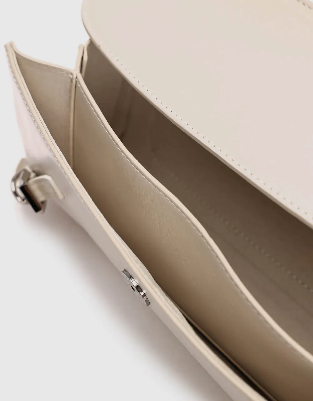 Chained Vegan Leather Shoulder Bag