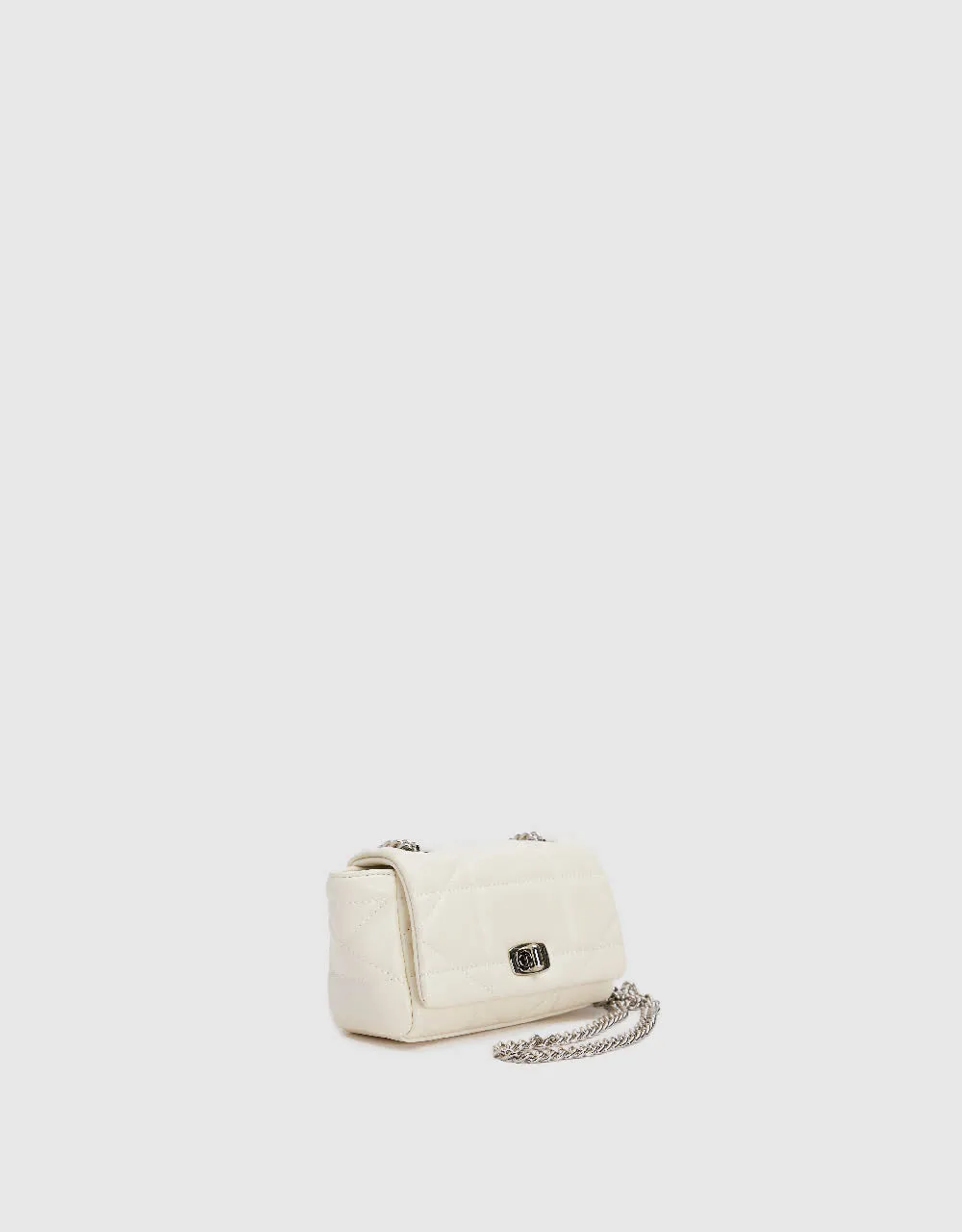Chained Vegan Leather Shoulder Bag