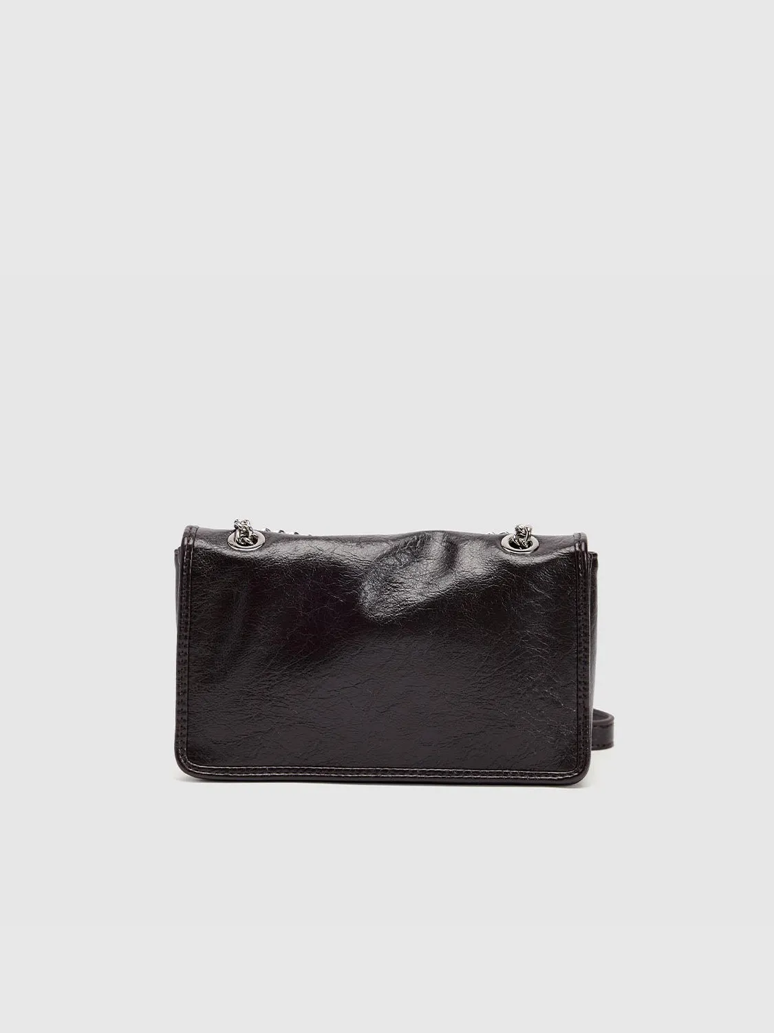 Chained Vegan Leather Shoulder Bag