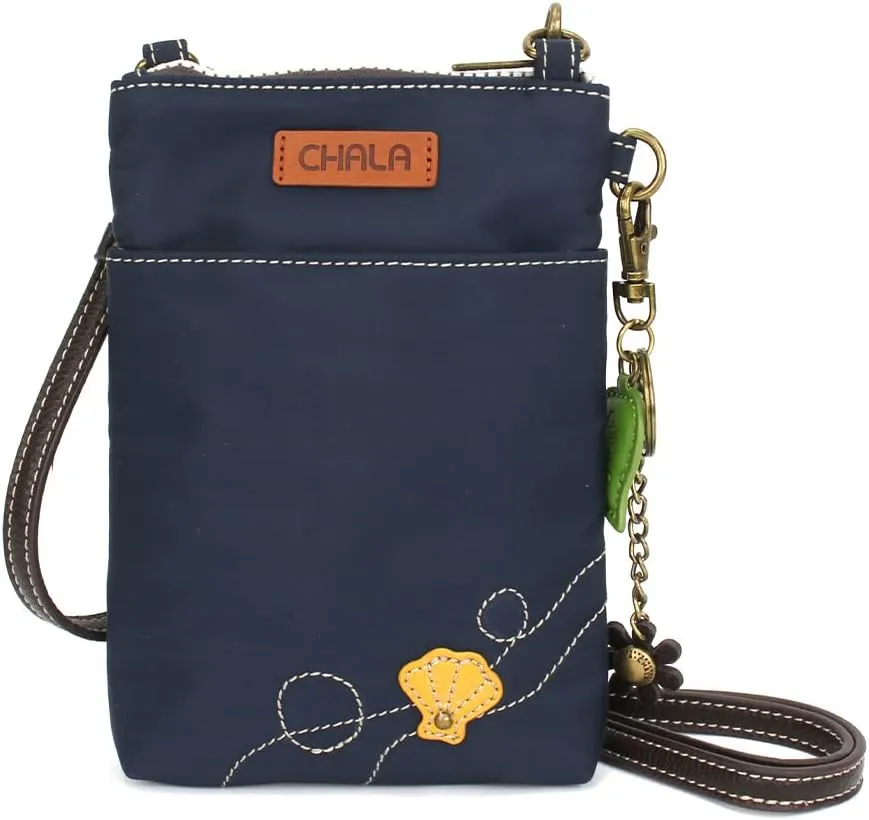 CHALA Crossbody RFID Cell Phone Purse - Women Nylon/Faux Leather Multicolor Handbag with Adjustable Strap Venture