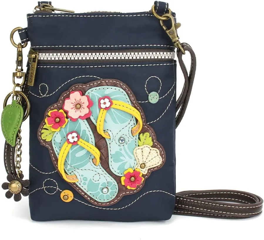 CHALA Crossbody RFID Cell Phone Purse - Women Nylon/Faux Leather Multicolor Handbag with Adjustable Strap Venture