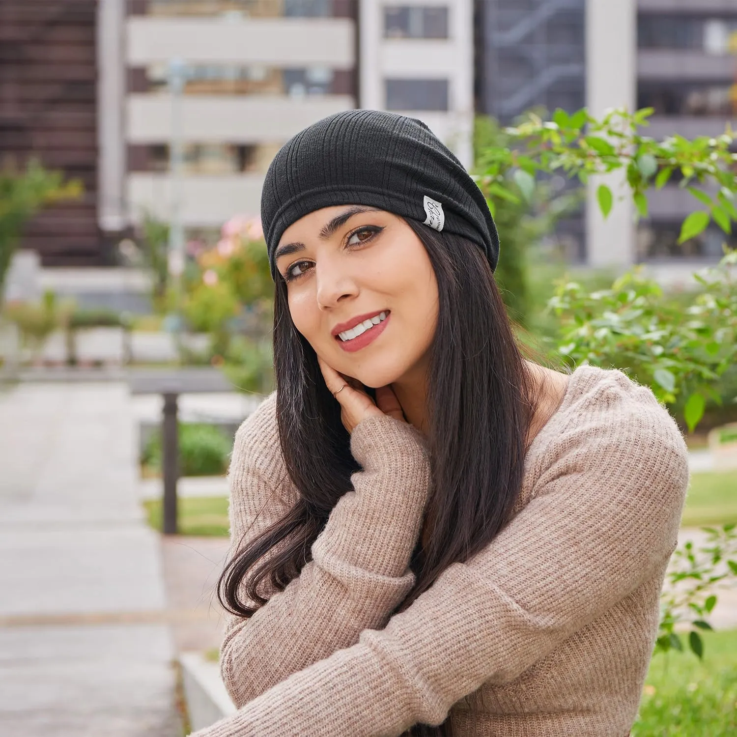 CHARM Running Sports Caps for Men & Women, Stretchy Lightweight Sweat-Wicking Workout Skully Beanie Cooling Hat Liner