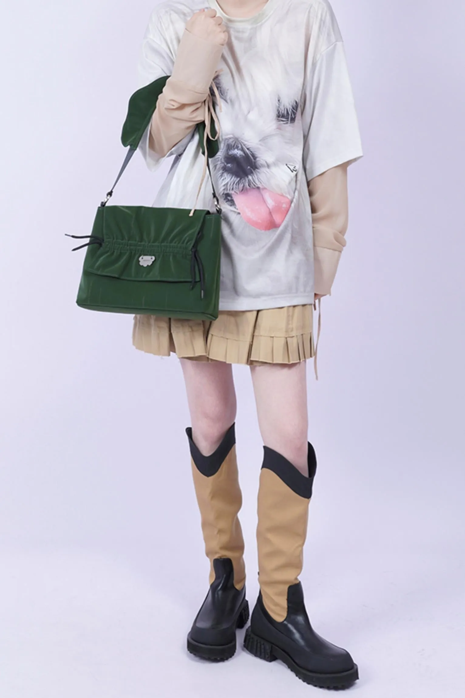 Chic Green Crossbody Bag