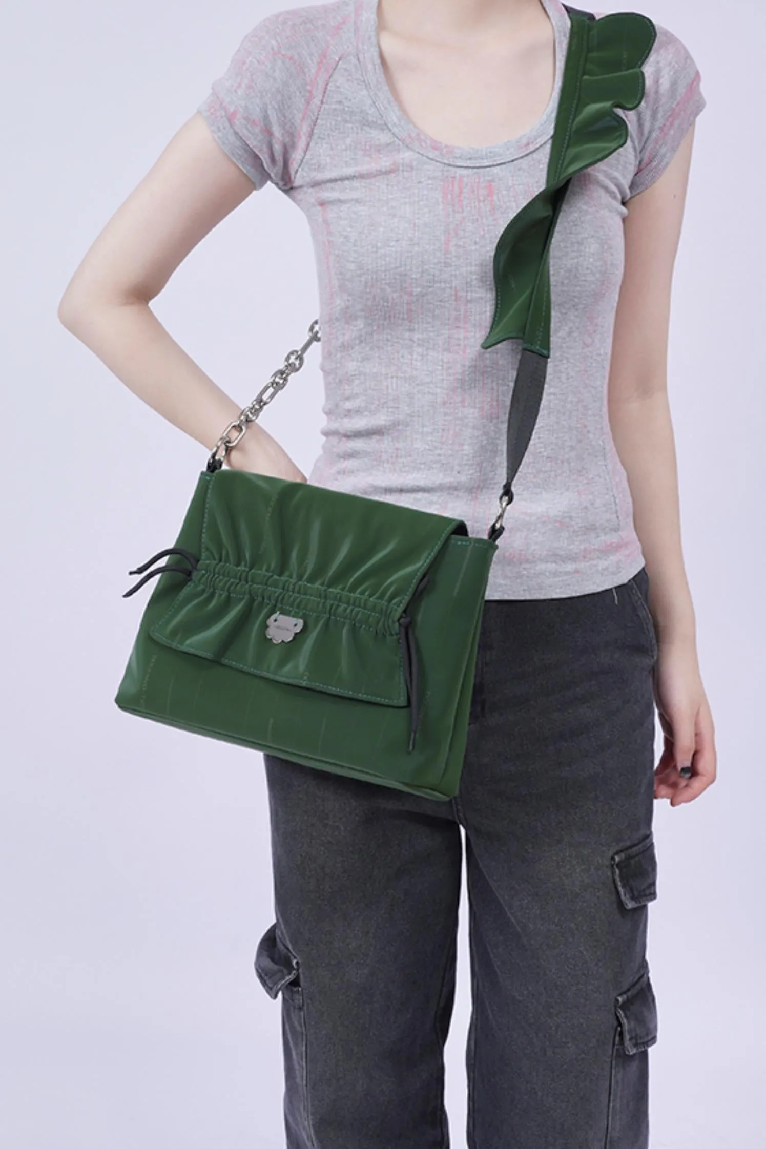 Chic Green Crossbody Bag
