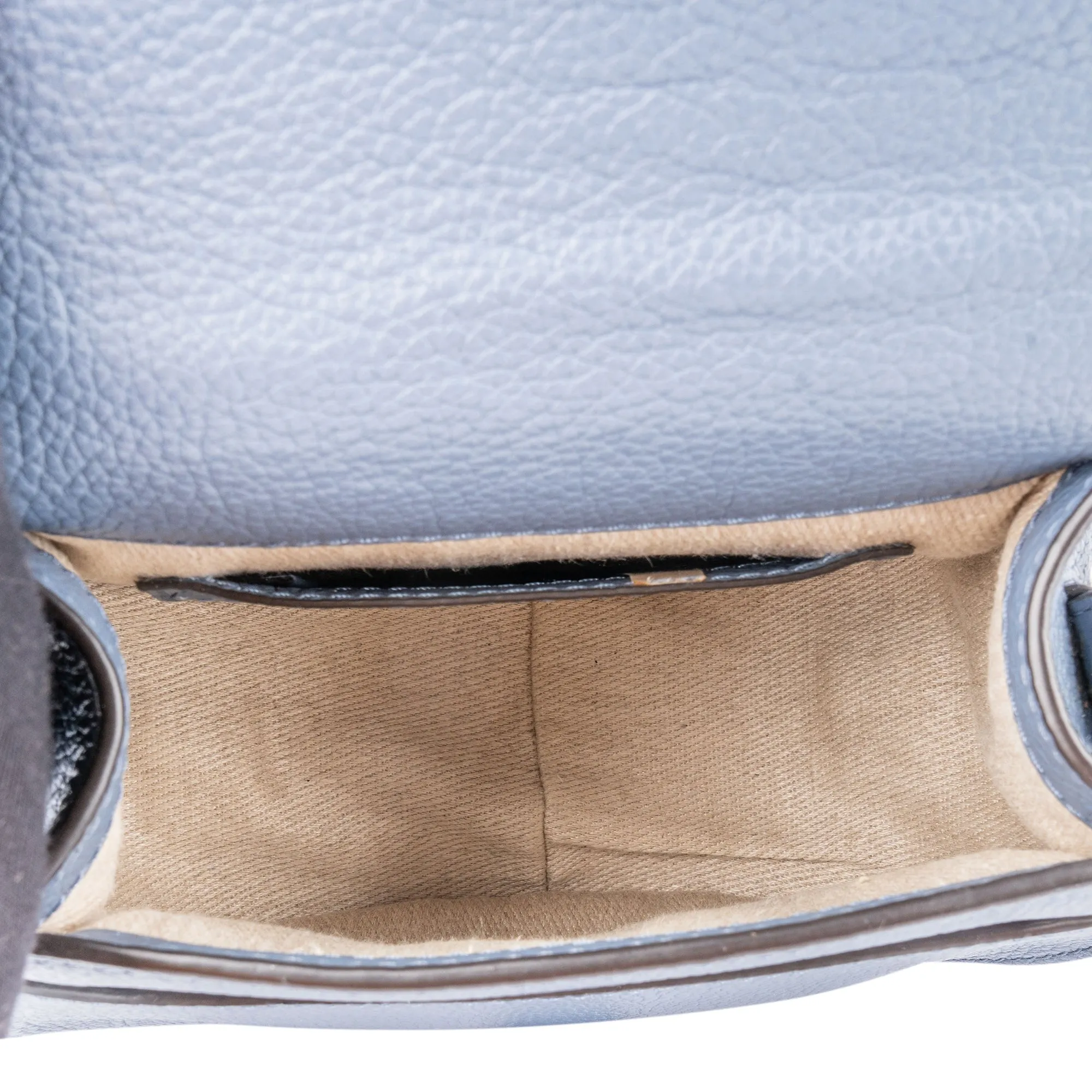 Chloé Blue Leather Marcie Crossbody Bag