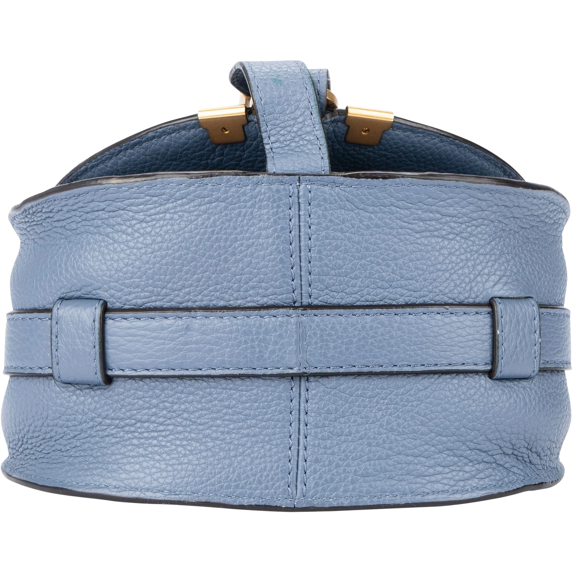 Chloé Blue Leather Marcie Crossbody Bag