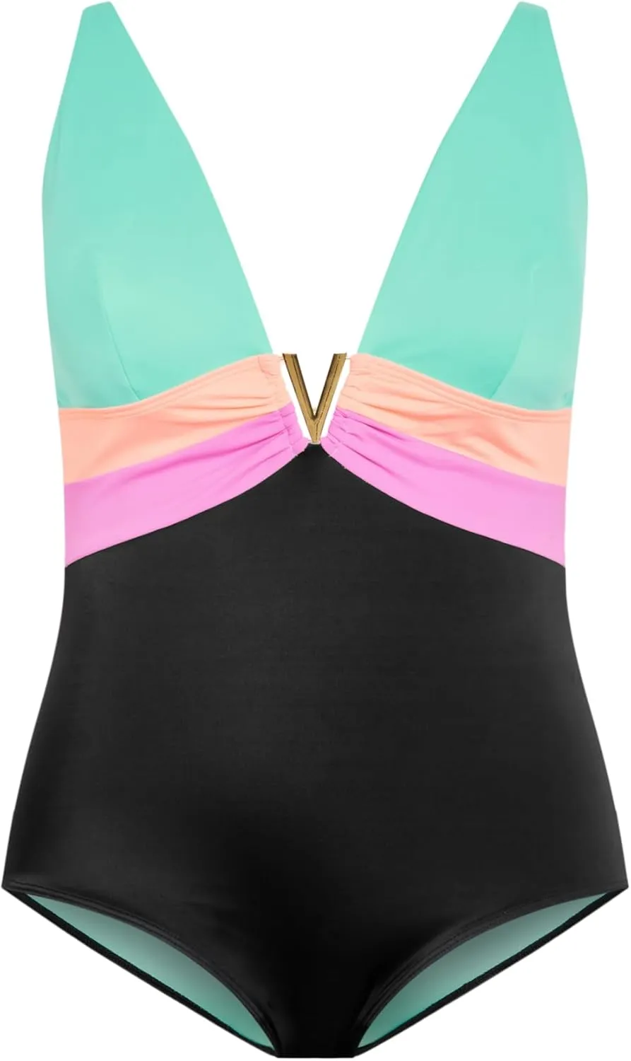 City Chic Women's Plus Size Natalia Colour Block 1 Piece