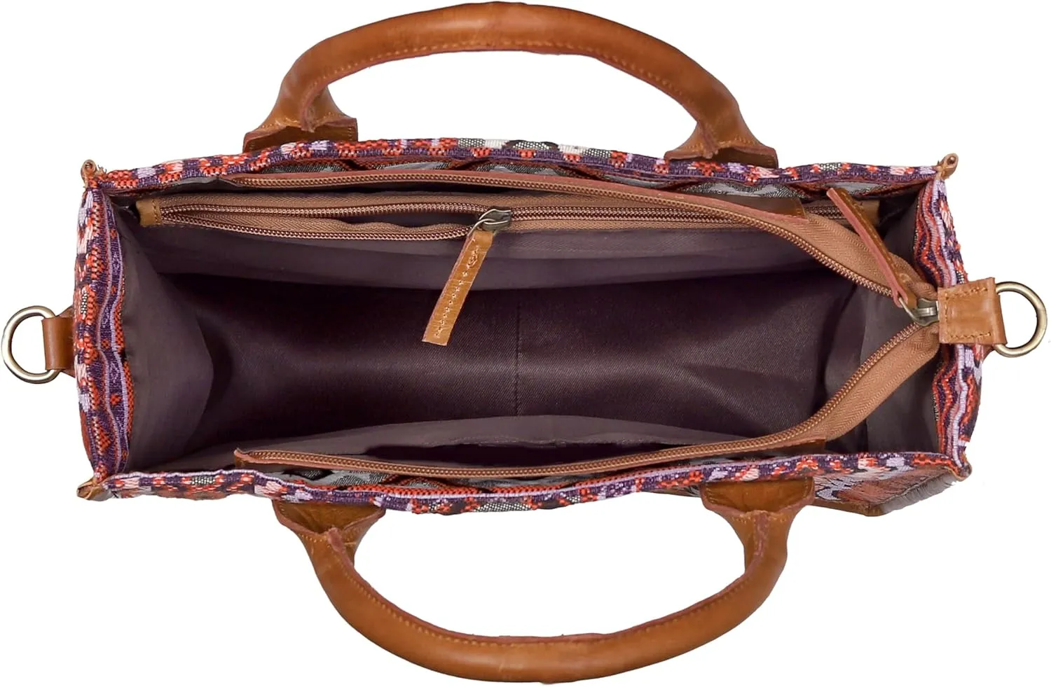 CLA Bags Sel De Mer Upcycled Canvas & Cowhide Tote