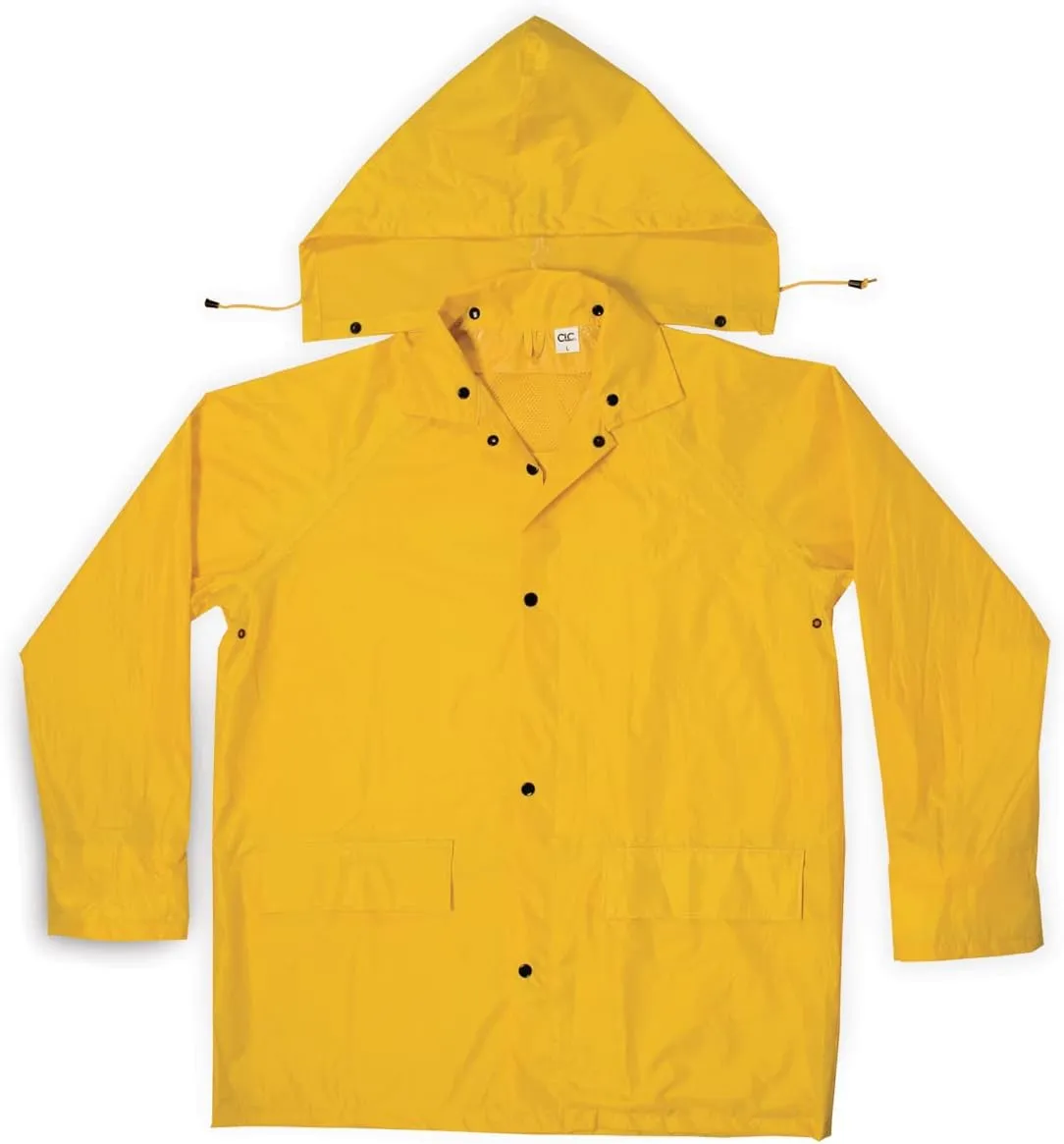CLC Custom Leathercraft Rain Wear R102L Yellow Polyester 3-Piece Rain Suit - Large