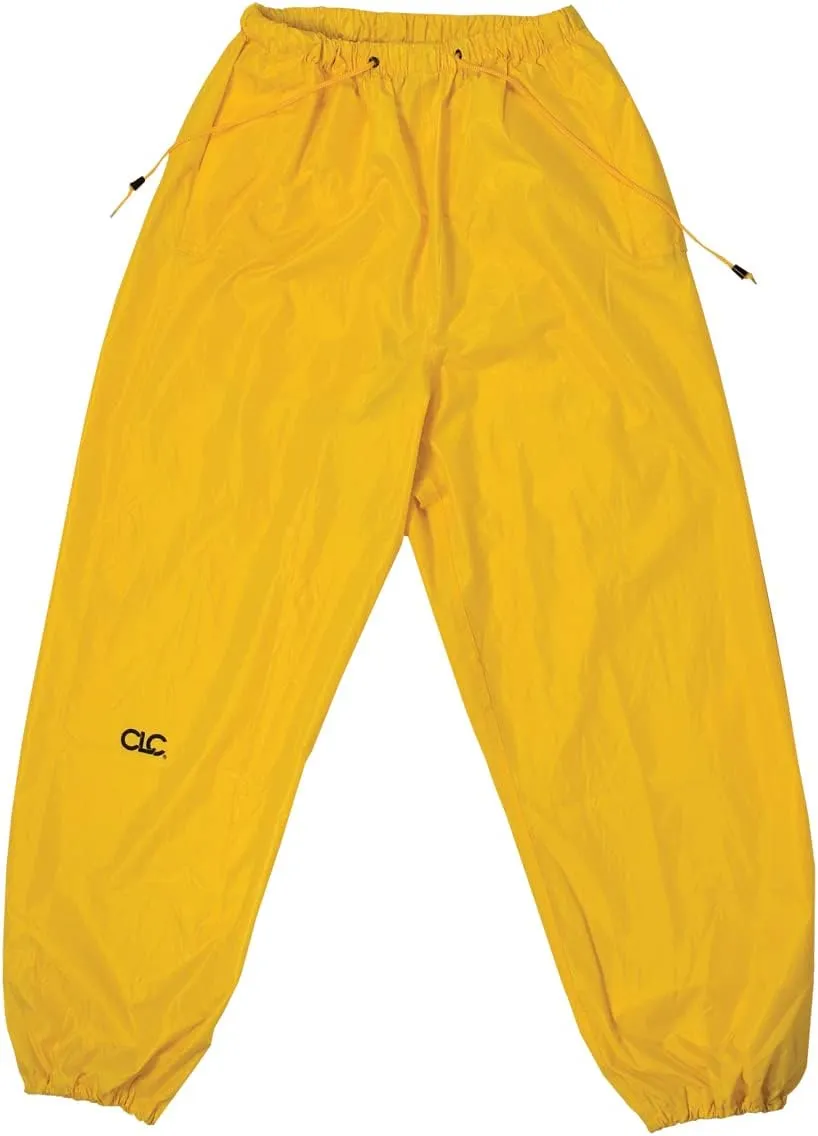 CLC Custom Leathercraft Rain Wear R102L Yellow Polyester 3-Piece Rain Suit - Large