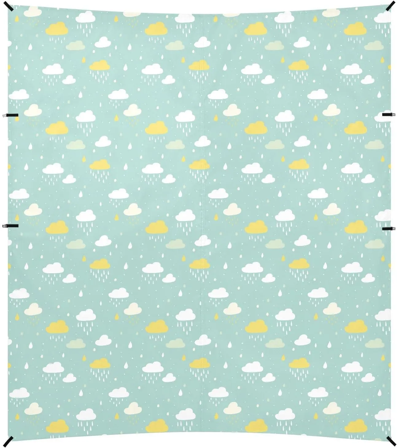 Clouds Beach Cabana UPF50  Water-Resistant Sun Shade with Sturdy Poles, Sandbags and Shovel for Camping, Picnics, Backyard & Fishing