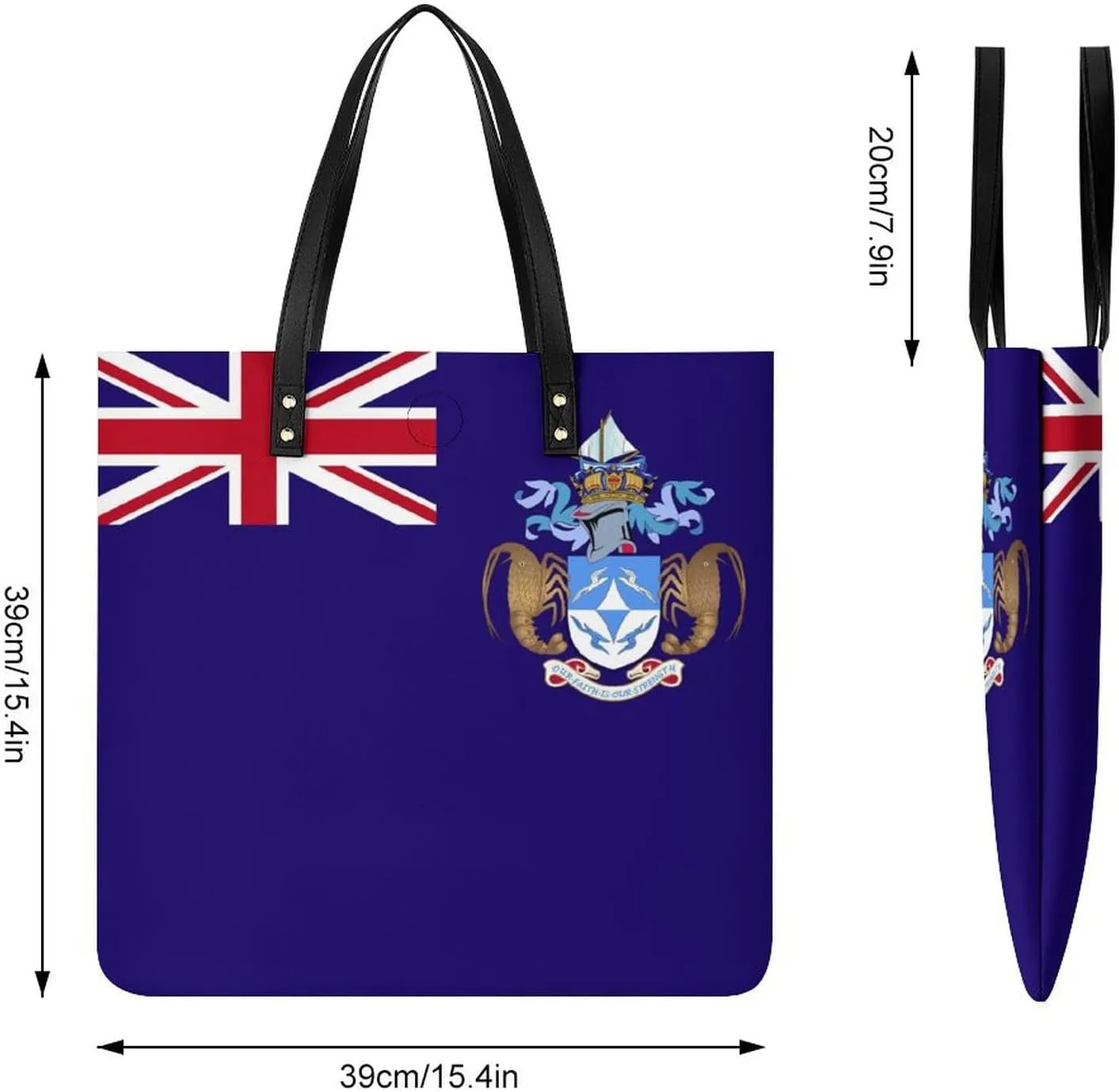 Comoros Flag Women's Tote Handbag Stylish and Spacious Leather Bag for Daily Use