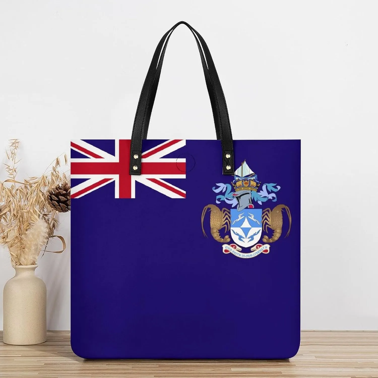 Comoros Flag Women's Tote Handbag Stylish and Spacious Leather Bag for Daily Use