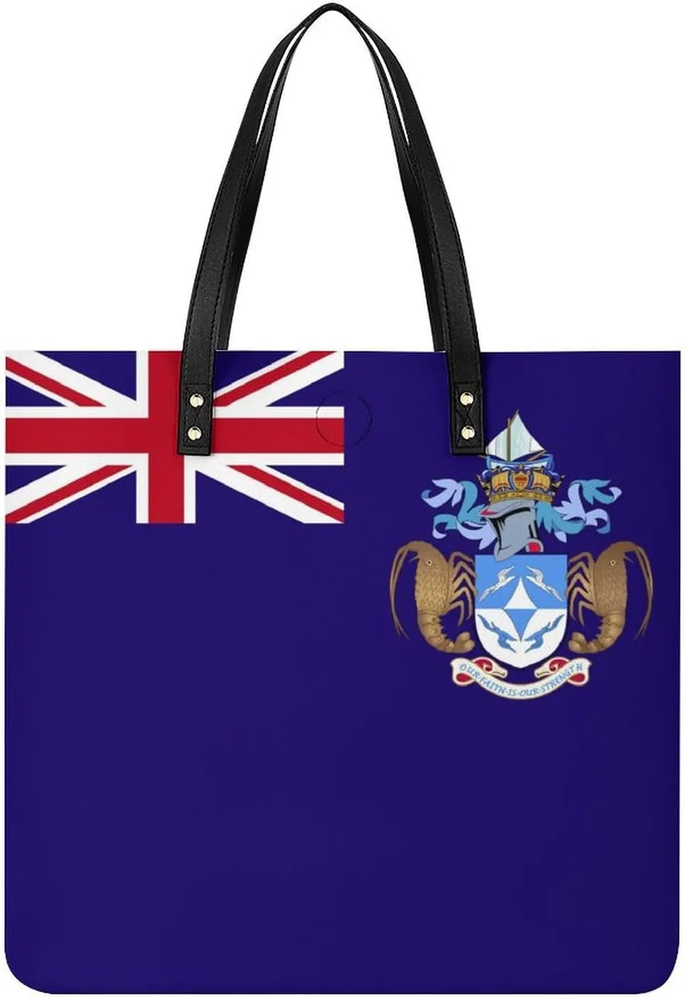 Comoros Flag Women's Tote Handbag Stylish and Spacious Leather Bag for Daily Use