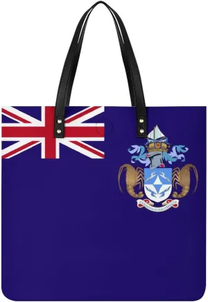 Comoros Flag Women's Tote Handbag Stylish and Spacious Leather Bag for Daily Use