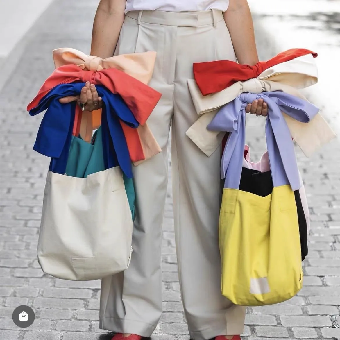 Coquette bow tote bag Canvas Tote Bags beach y2k Aesthetic Preppy Stuff