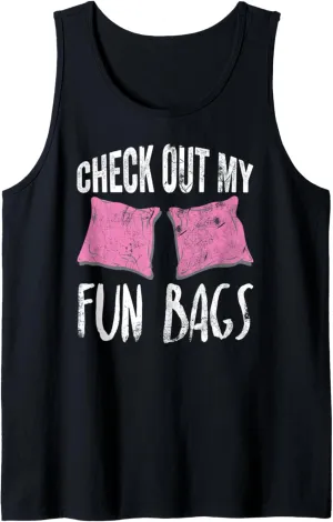 Cornhole Check out My Fun Bags Womens Team Gift Tank Top