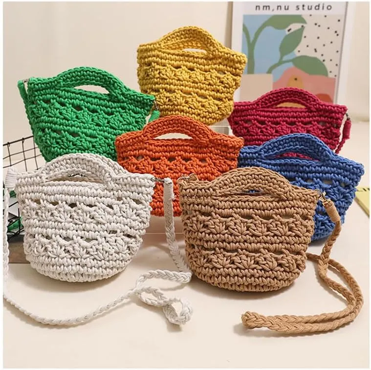 Crossbody Bags For Women Handmade Purse Shoulder Handbag Cotton Purses for Women Travel Bag No-Lining Green