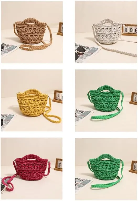 Crossbody Bags For Women Handmade Purse Shoulder Handbag Cotton Purses for Women Travel Bag No-Lining Green