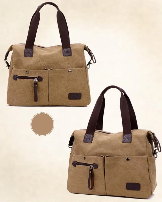 Crossbody Bags for Women Messenger Bag Travel Shoulder Bag Sling Work Bag with Adjustable Strap Top-Handle Handbags Khaki