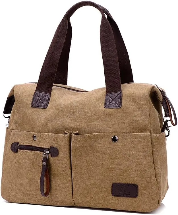 Crossbody Bags for Women Messenger Bag Travel Shoulder Bag Sling Work Bag with Adjustable Strap Top-Handle Handbags Khaki
