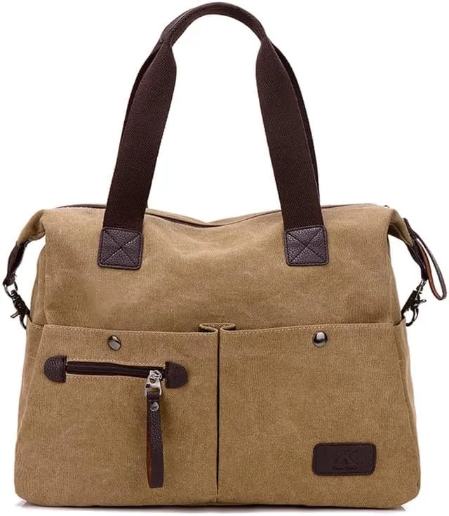 Crossbody Bags for Women Messenger Bag Travel Shoulder Bag Sling Work Bag with Adjustable Strap Top-Handle Handbags Khaki