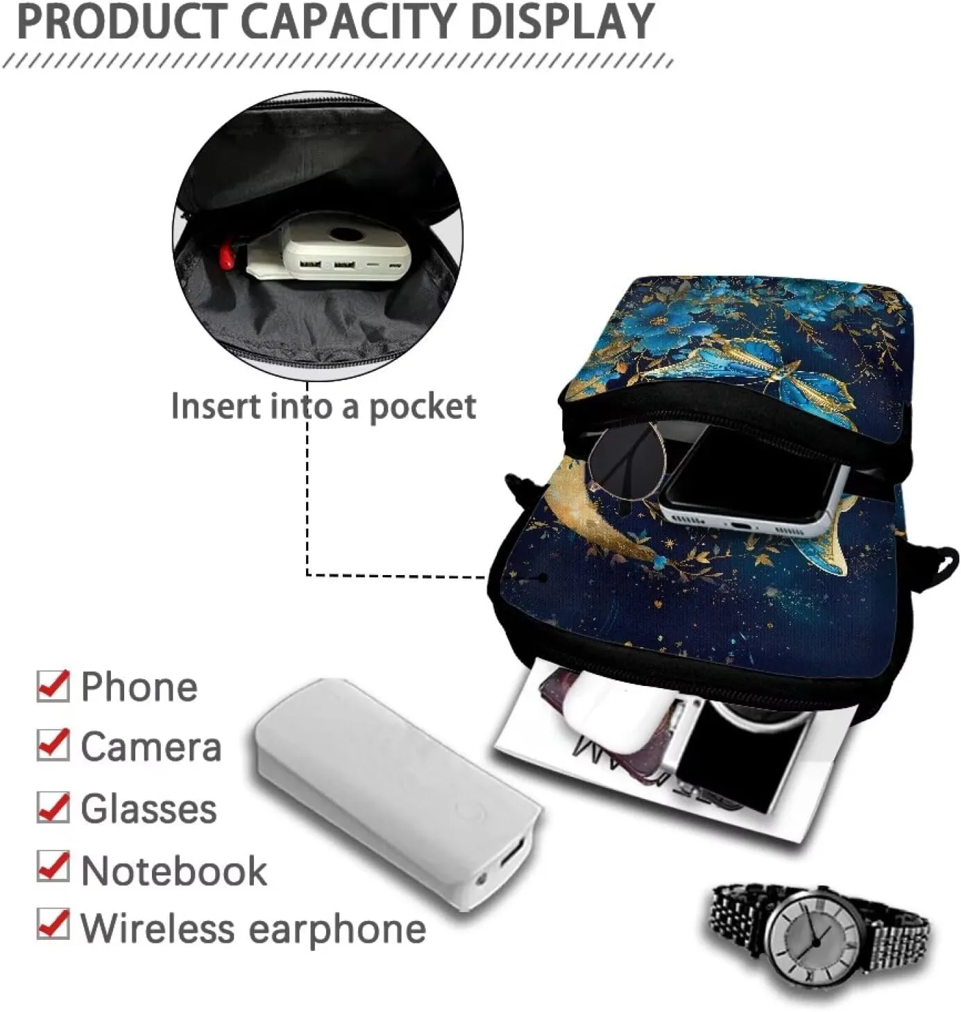 Crossbody Phone Bag Shoulder Arm Bag Cell Phone Purse Key Holder Credit Card Organiser Wallet