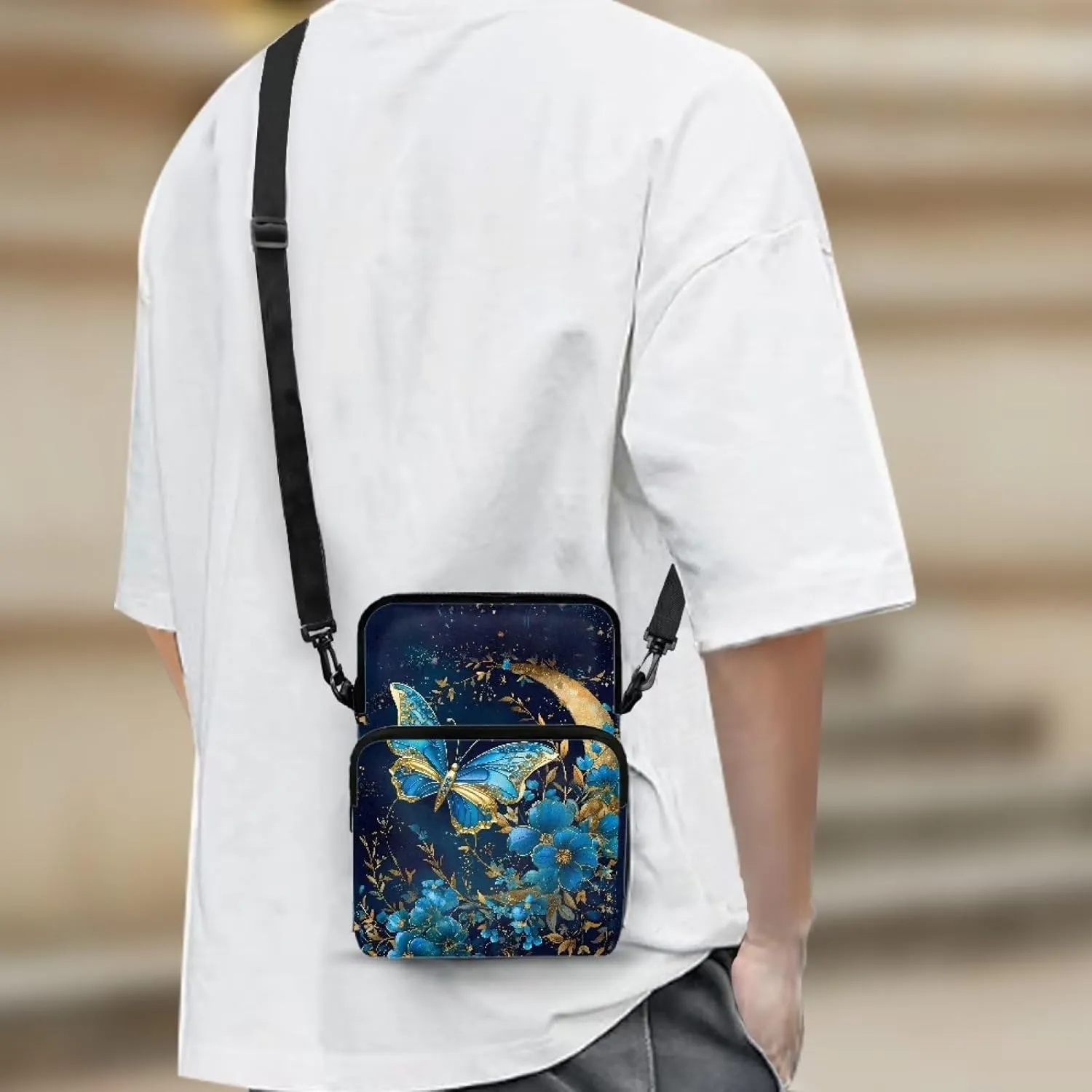 Crossbody Phone Bag Shoulder Arm Bag Cell Phone Purse Key Holder Credit Card Organiser Wallet