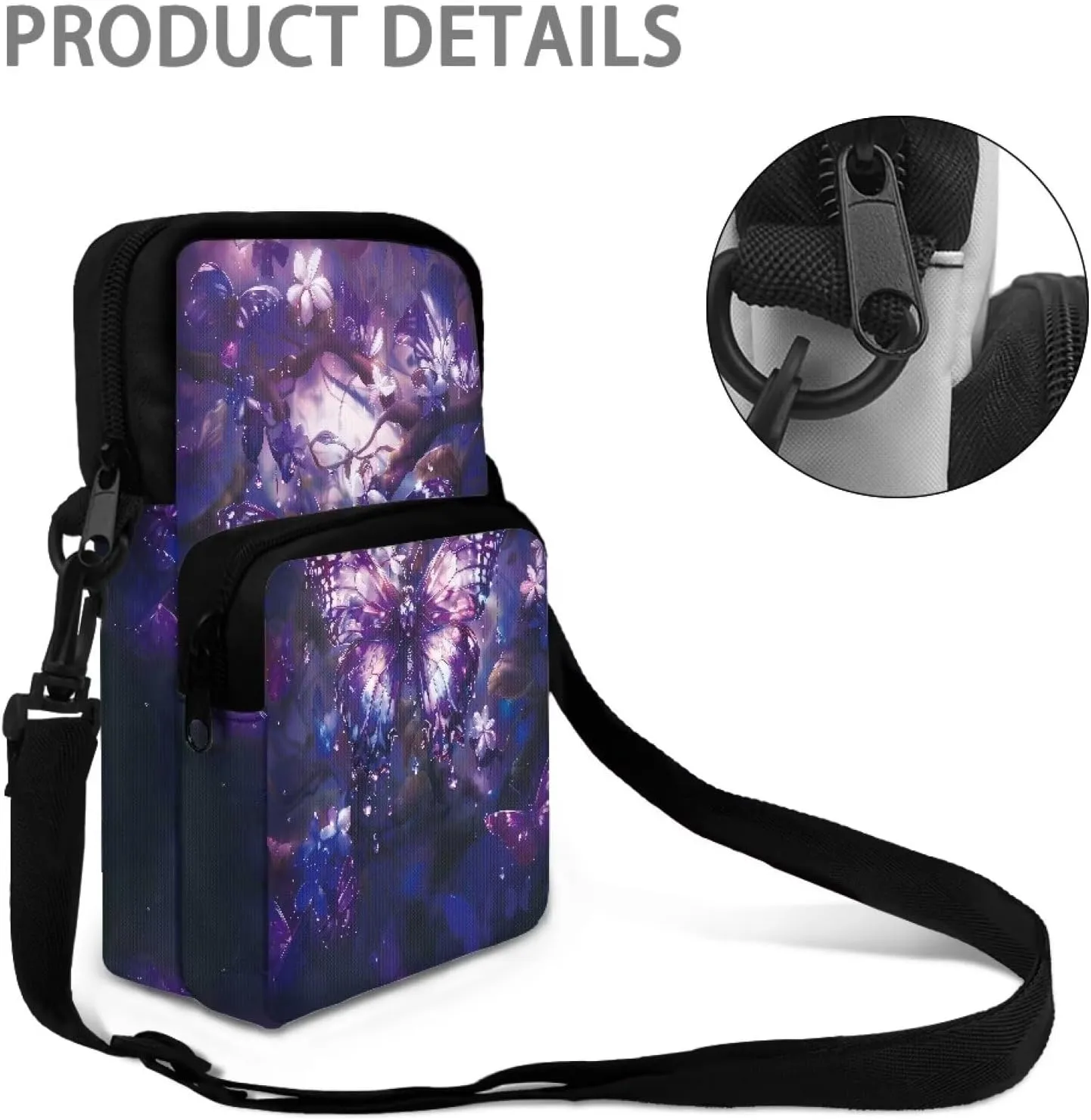 Crossbody Phone Bag Shoulder Arm Bag Cell Phone Purse Key Holder Credit Card Organiser Wallet