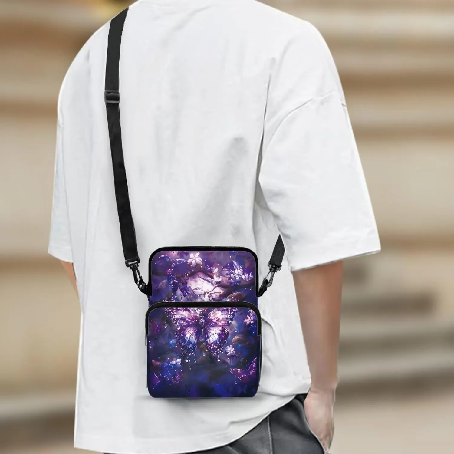Crossbody Phone Bag Shoulder Arm Bag Cell Phone Purse Key Holder Credit Card Organiser Wallet