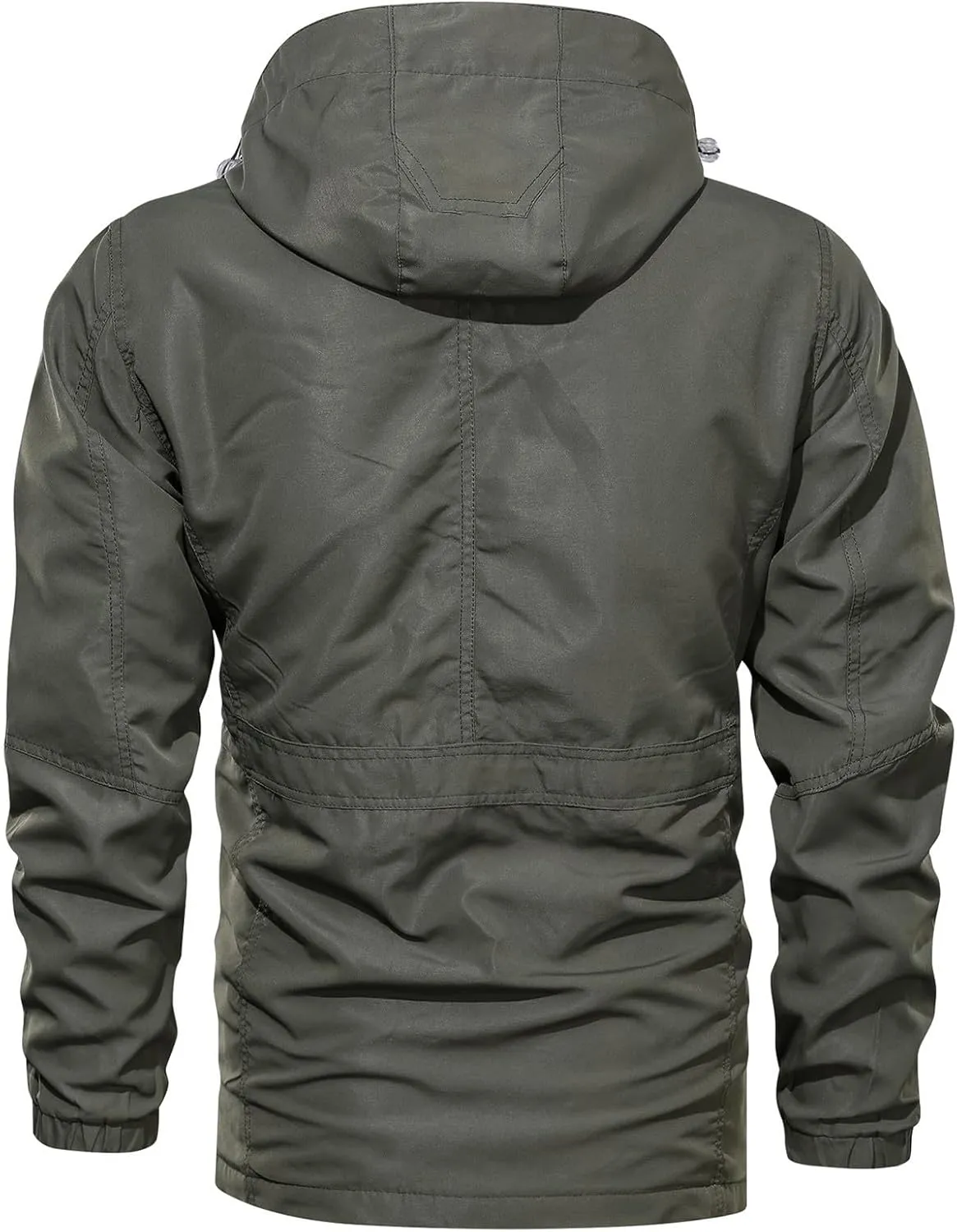 Ctreela Outdoor Hard Shell Jacket for Men's Military Tactical Windproof Jackets Army Hiking Climbing Heavy Duty Outerwear