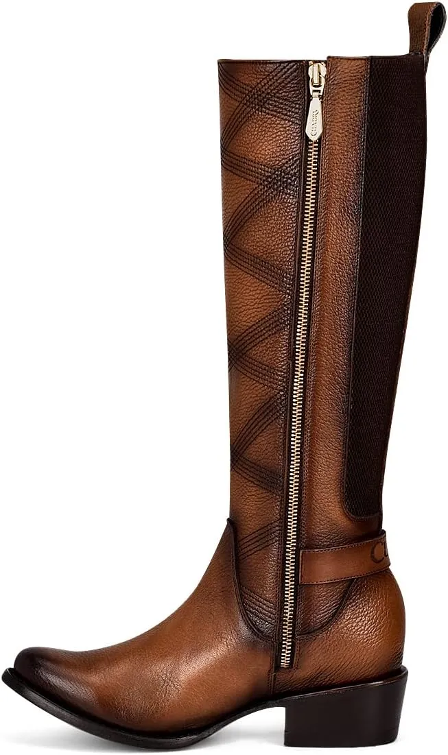 Cuadra Women's Tall Boot in Bovine Leather Brown