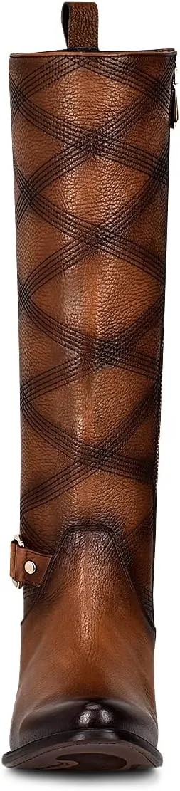 Cuadra Women's Tall Boot in Bovine Leather Brown