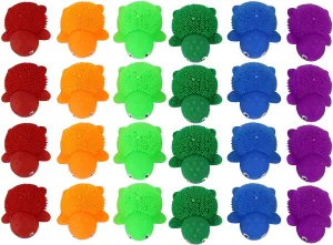 Curious Minds Busy Bags 24 Mini Puffer Turtles - Small Novelty Toy - Party Favors - Cute Tiny Fidget Toys - Turtle Lover 2 Dozen