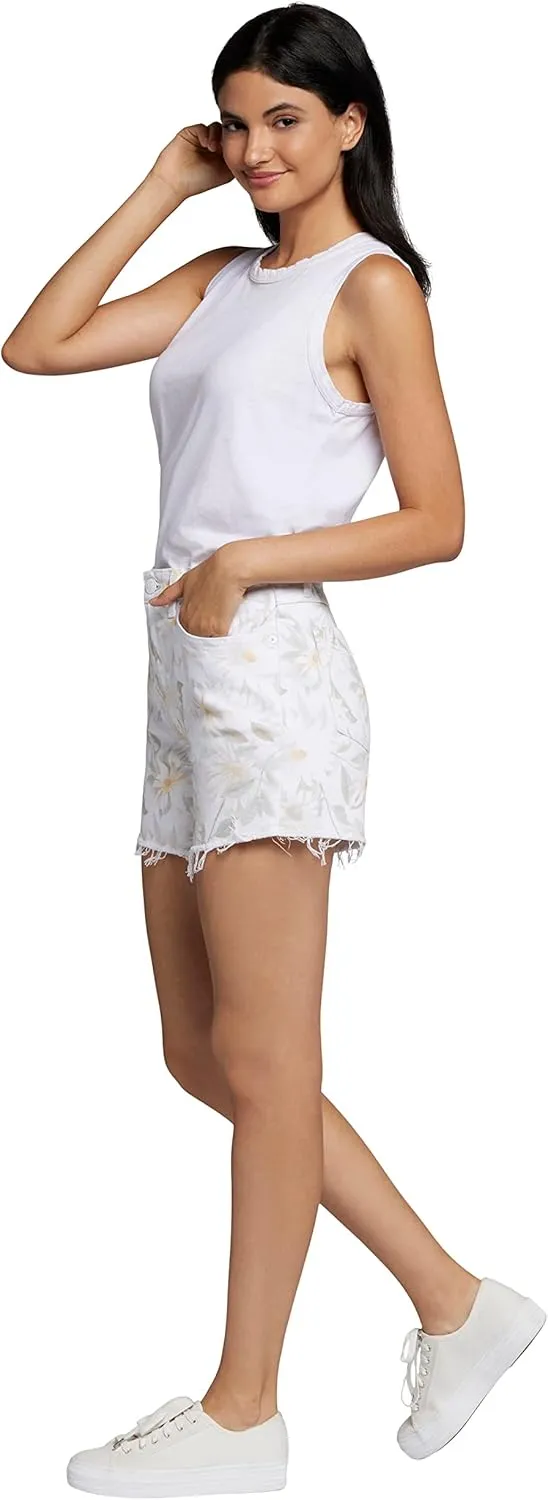 Current/Elliott Women’s The Escapade Jean Short – Distressed Denim Summer Shorts