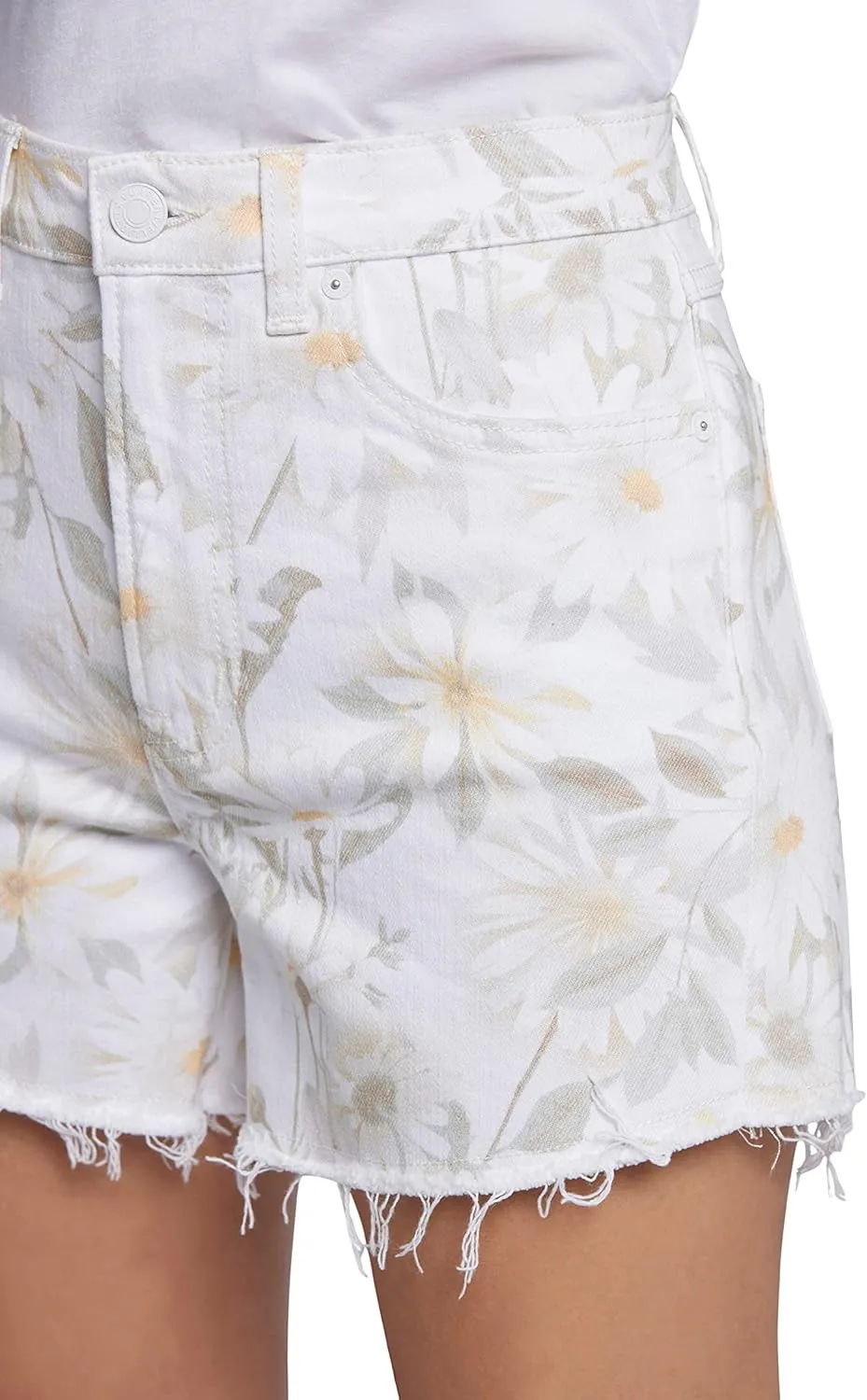Current/Elliott Women’s The Escapade Jean Short – Distressed Denim Summer Shorts