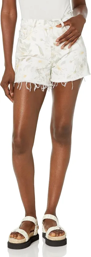 Current/Elliott Women’s The Escapade Jean Short – Distressed Denim Summer Shorts