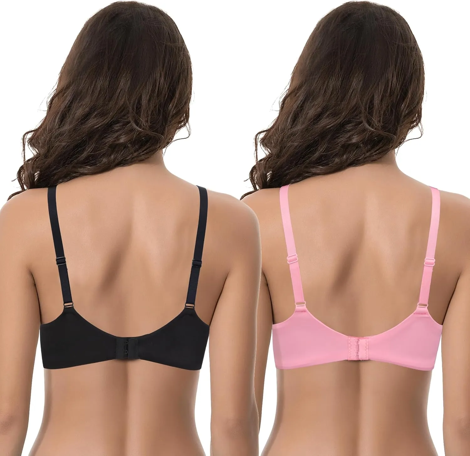 Curve Muse Women's Plus Size Minimizer Unlined Underwire Full Coverage Bra