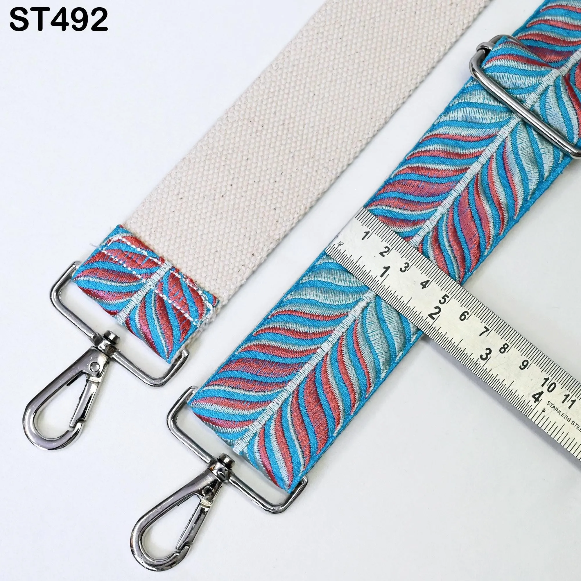 Custom Messenger Crossbody Strap Canvas Sling Bag Purse Strap Embroidery  Strap Handbag Embroidered Replacement Strap Boho Guitar Strap Gift