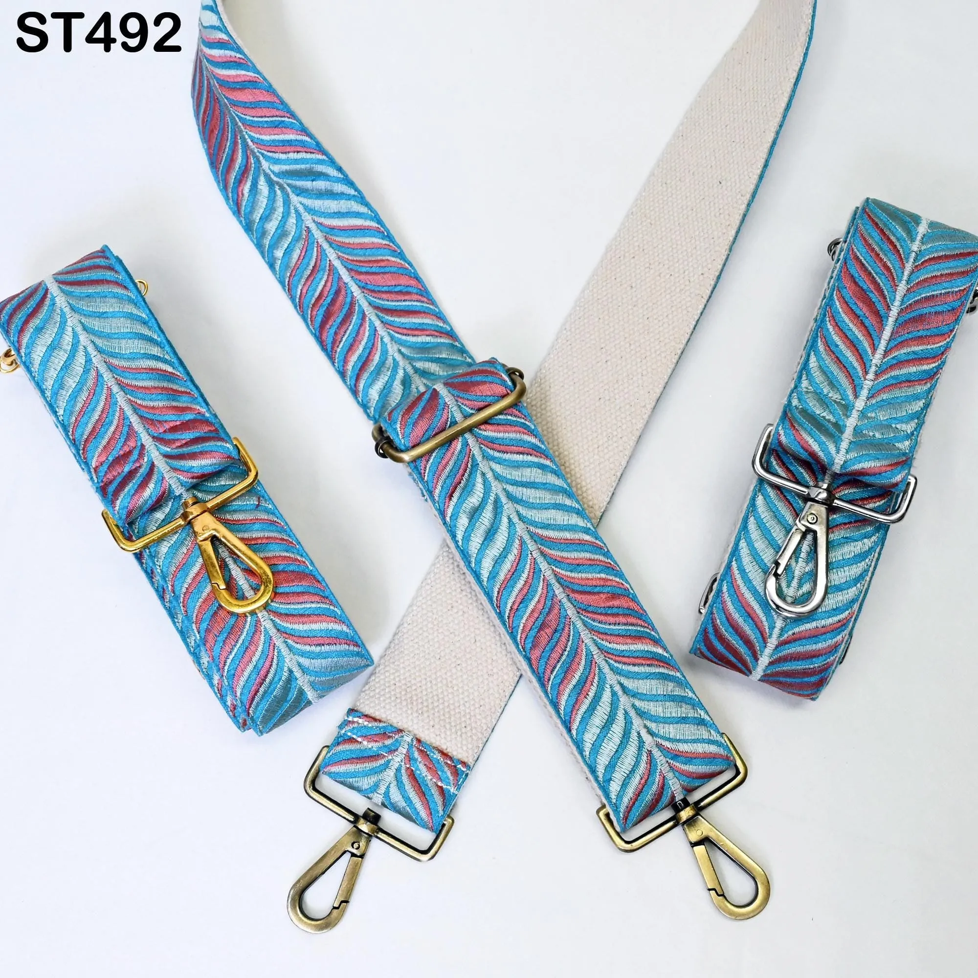 Custom Messenger Crossbody Strap Canvas Sling Bag Purse Strap Embroidery  Strap Handbag Embroidered Replacement Strap Boho Guitar Strap Gift