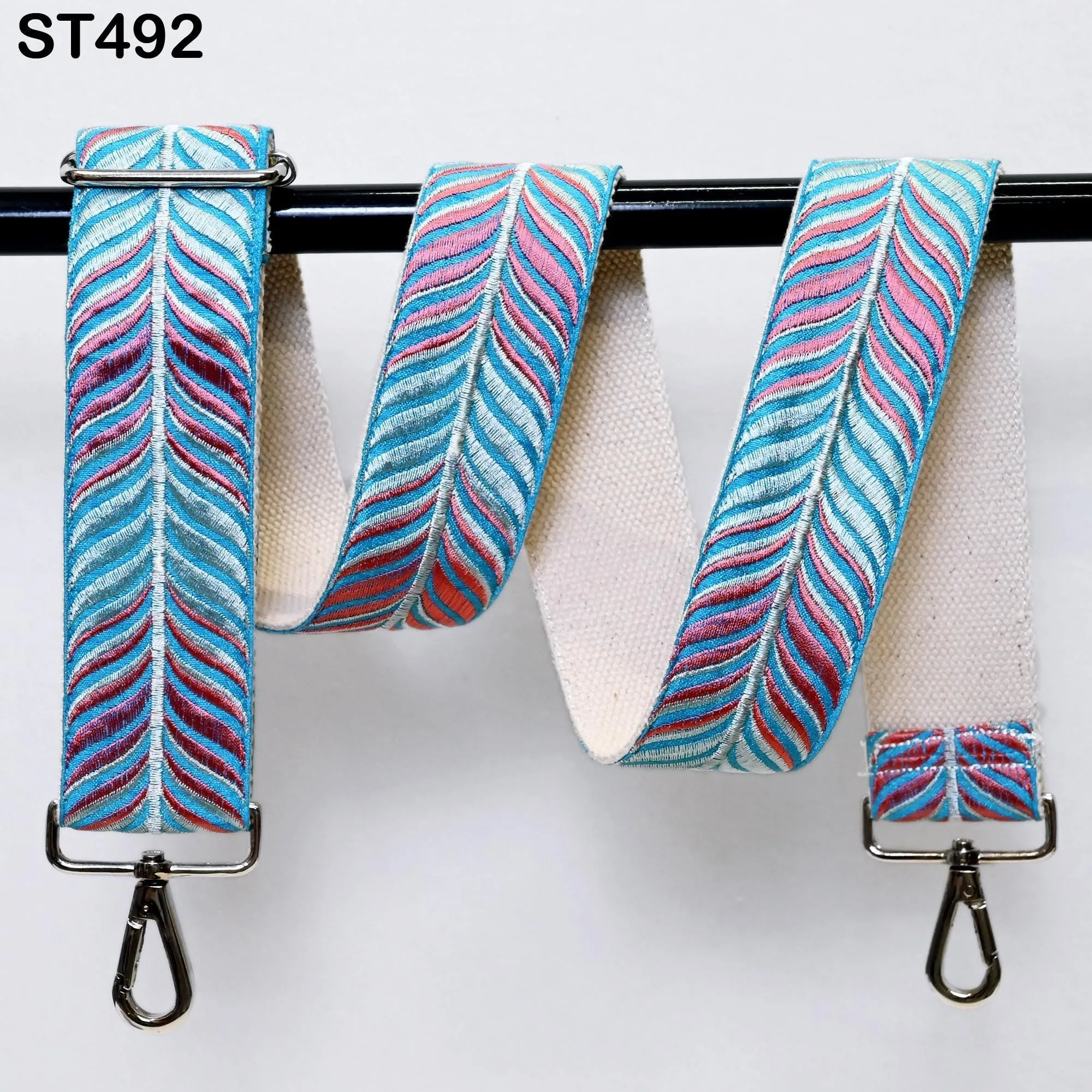 Custom Messenger Crossbody Strap Canvas Sling Bag Purse Strap Embroidery  Strap Handbag Embroidered Replacement Strap Boho Guitar Strap Gift